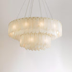 Alabaster Cascade Tiered Chandelier