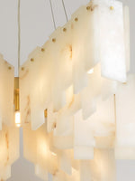Alabaster Cascade Tiered Chandelier