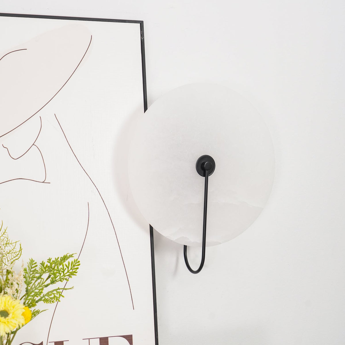 Alabaster Led Plug In Wall Lamp
