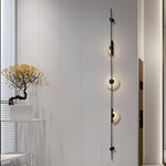 Alabaster Orb Vertical Wall Sconce