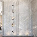 Alabaster Orb Vertical Wall Sconce