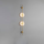 Alabaster Orb Vertical Wall Sconce