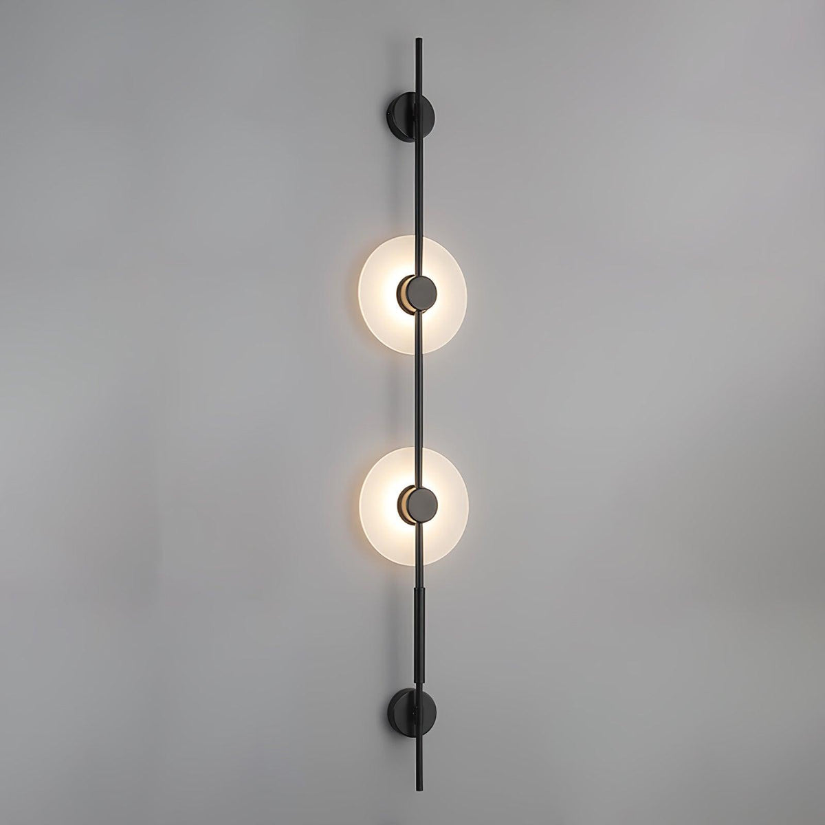 Alabaster Orb Vertical Wall Sconce
