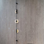 Alabaster Orb Vertical Wall Sconce