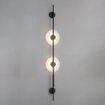Alabaster Orb Vertical Wall Sconce