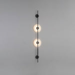 Alabaster Orb Vertical Wall Sconce