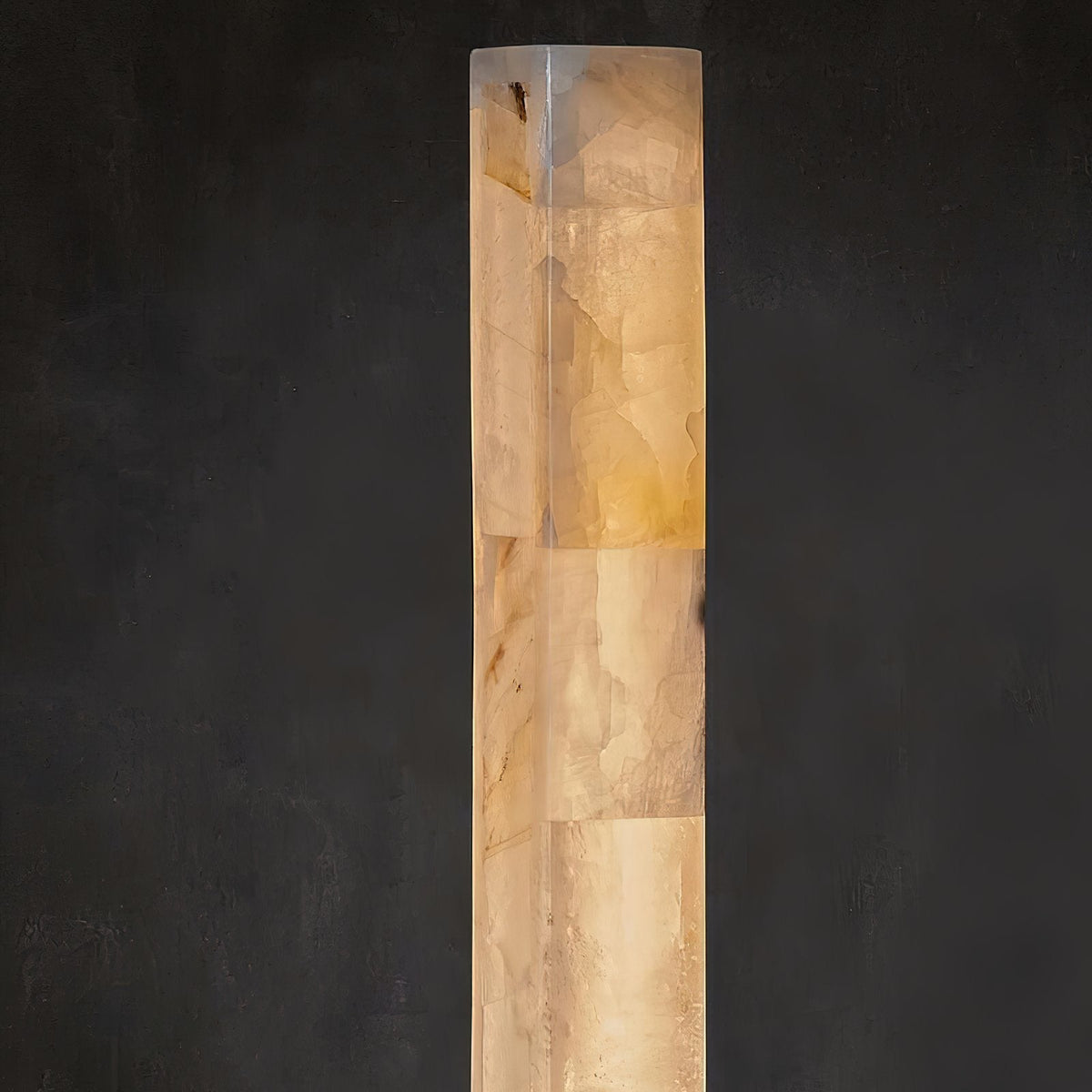 Alabaster Square Column Floor Lamp