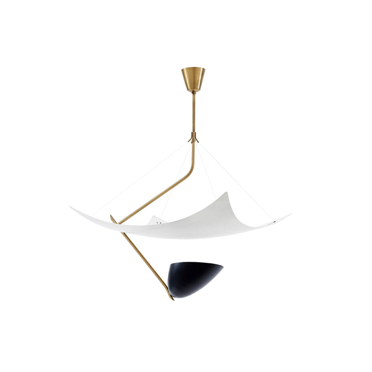 Angelo Lelii Style Brass Pendant Light - Luxury Mid-Century Modern Chandelier for Dining Room