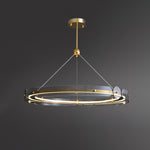 Arisha LED Pendant Light Modern Gold Metal Glass Ceiling Lamp for Dining Room Living Room