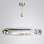 Arisha LED Pendant Light Modern Gold Metal Glass Ceiling Lamp for Dining Room Living Room
