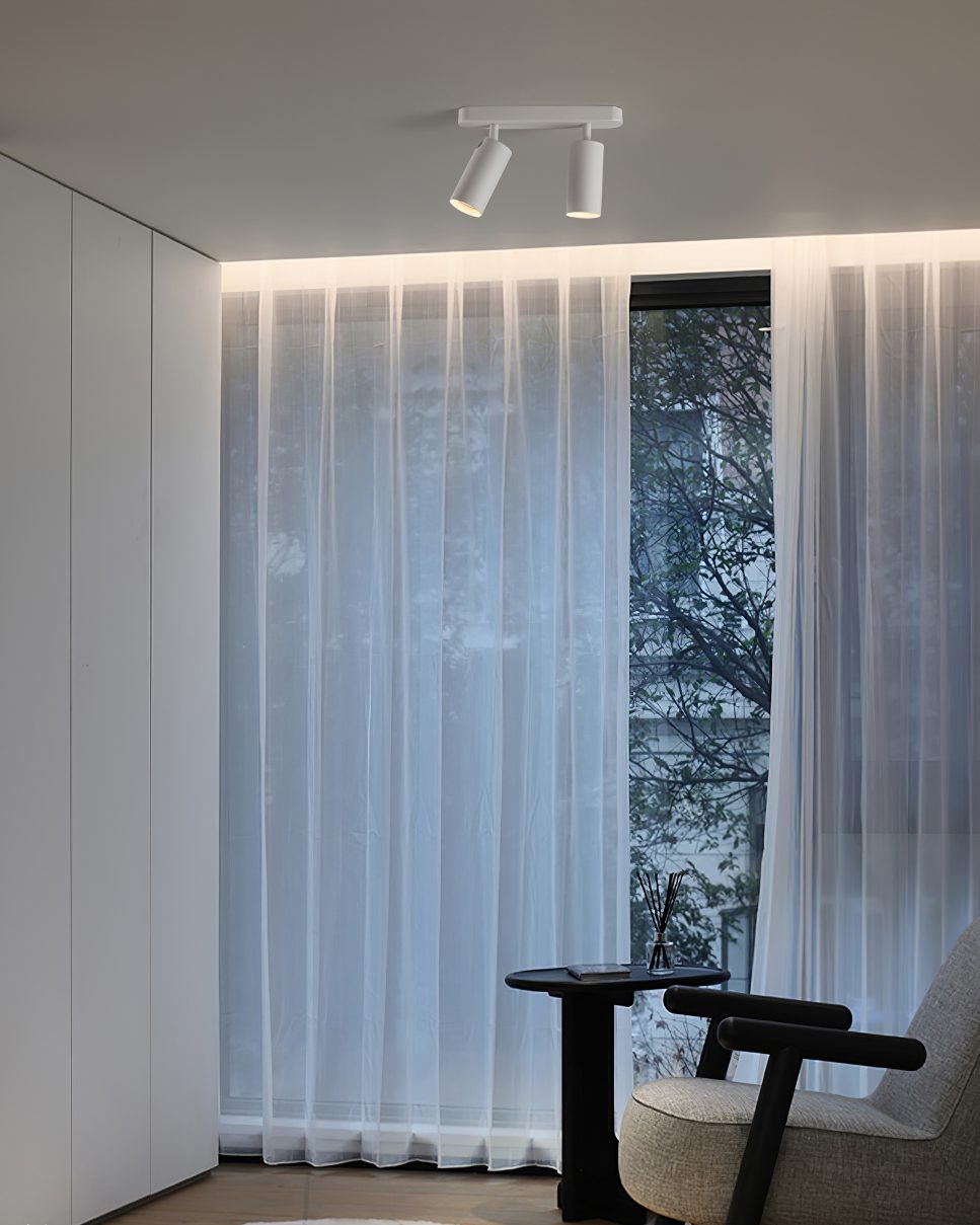 Modern LED Track Dual Head Downlight for Living Room & Bedroom
