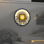 Round Outdoor Wall Light