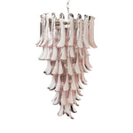Beautiful Murano Pink Petals Spiral Chandelier