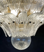 Beautifully Murano Palmette Transparent Chandelier