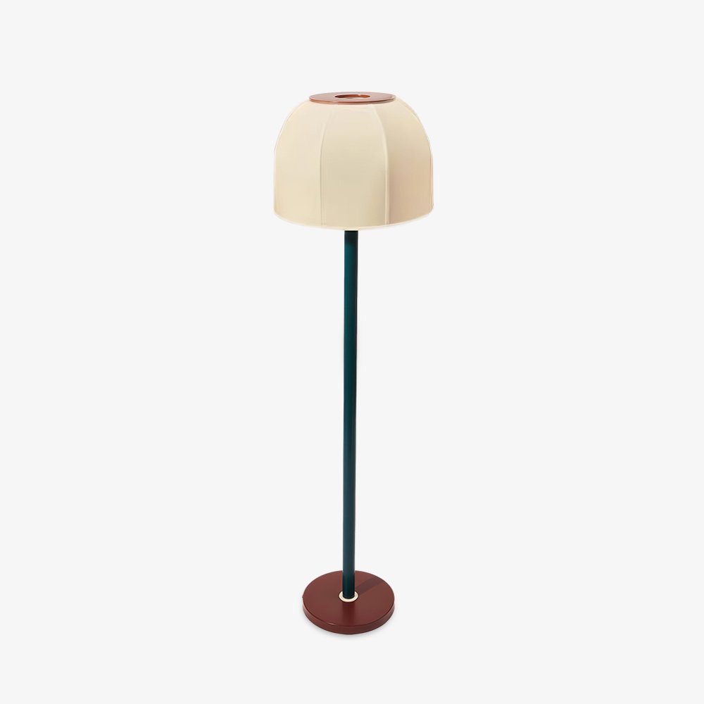 Big Bell Floor Lamp – Modern Luxury Fabric Lampshade, 1980s Style, Living Room & Bedroom