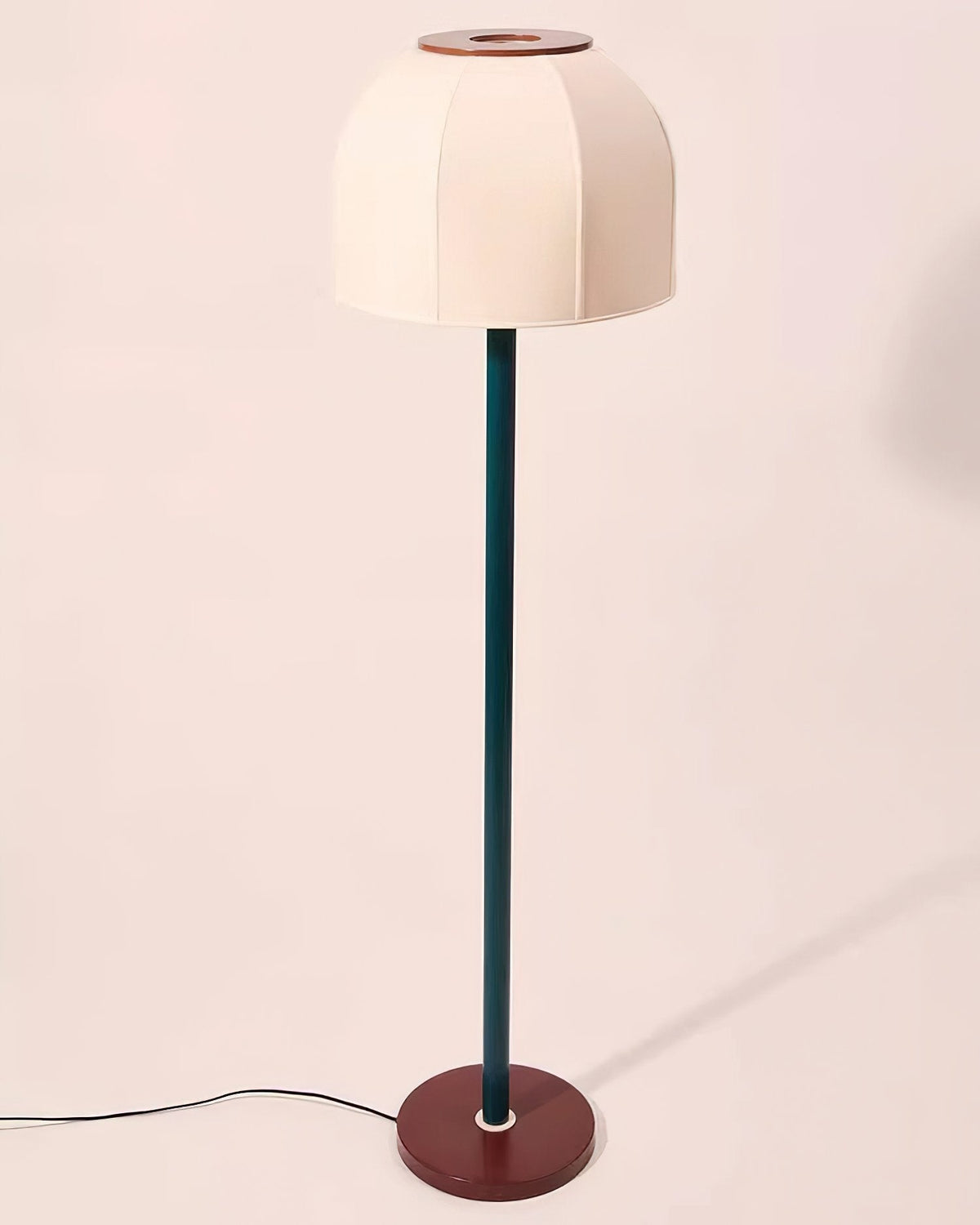 Big Bell Floor Lamp – Modern Luxury Fabric Lampshade, 1980s Style, Living Room & Bedroom