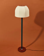 Big Bell Floor Lamp – Modern Luxury Fabric Lampshade, 1980s Style, Living Room & Bedroom
