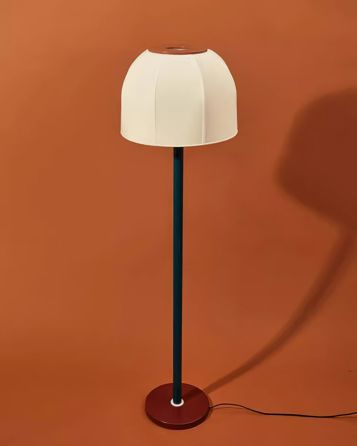 Big Bell Floor Lamp – Modern Luxury Fabric Lampshade, 1980s Style, Living Room & Bedroom