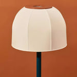 Big Bell Floor Lamp – Modern Luxury Fabric Lampshade, 1980s Style, Living Room & Bedroom