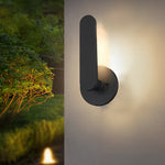 12 In High Matte Black Aluminum Armed Led Outdoor Wall Light