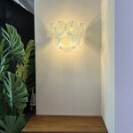 Blue Vintage Murano Glass Wall Lamp