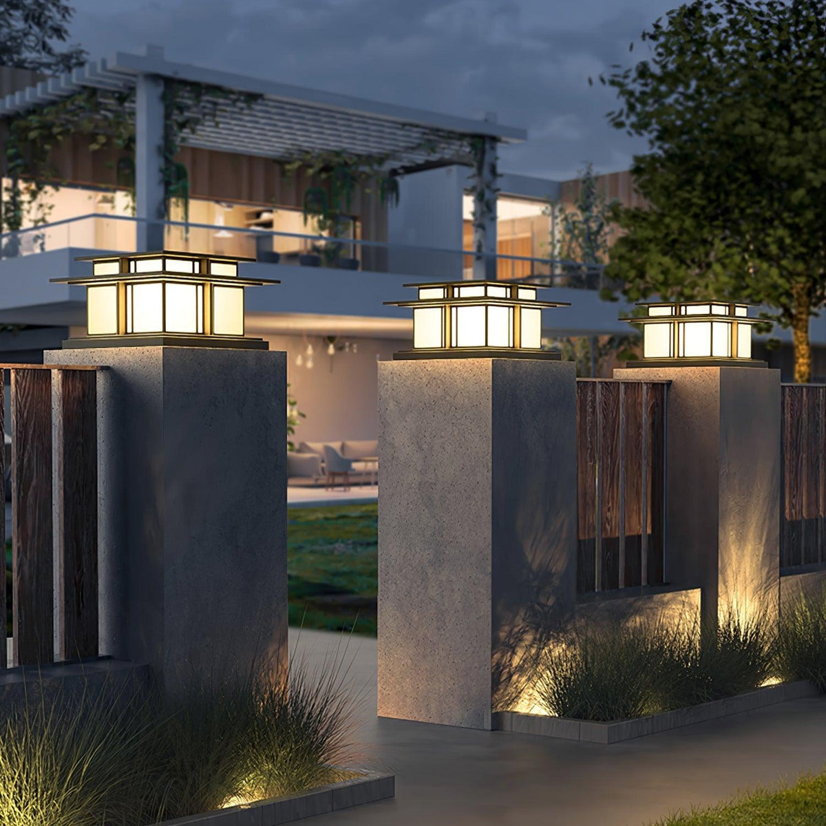 Boilyn Solar Outdoor Pillar Light