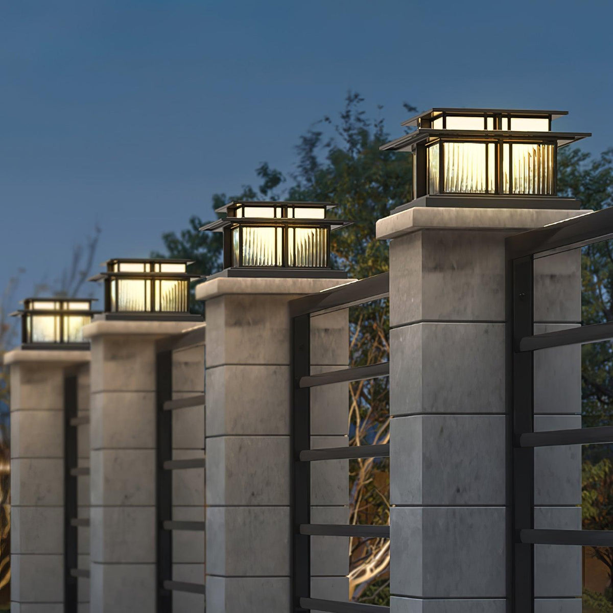 Boilyn Solar Outdoor Pillar Light