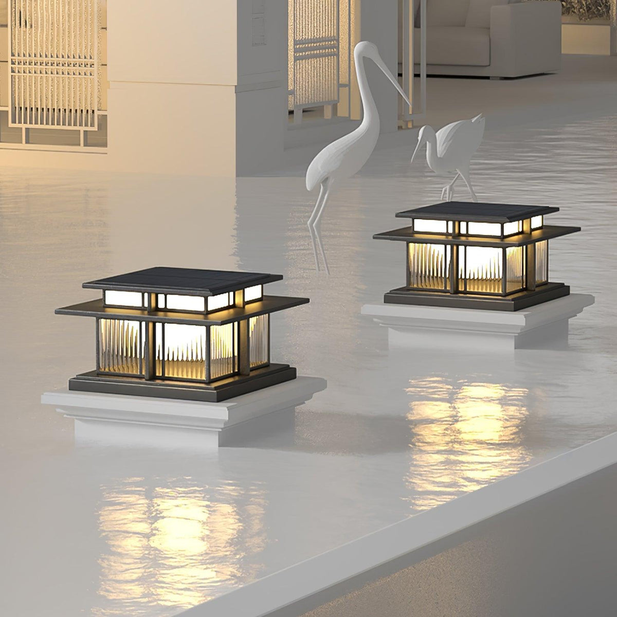 Boilyn Solar Outdoor Pillar Light