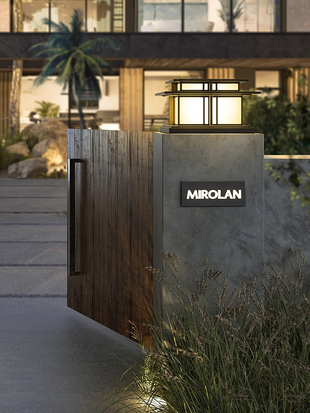 Boilyn Solar Outdoor Pillar Light