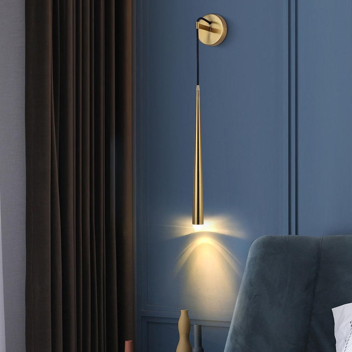 brass-cone-wall-lamp