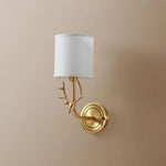 Brass Deer Head Wall Light