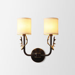 Brass Deer Head Wall Light