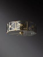 Carved Brass Ceiling Lamp