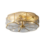 Carved Brass Ceiling Lamp