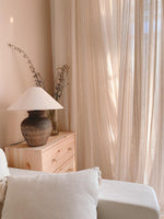 Carved Ceramic Table Lamp for Living Room | Handcrafted Luxury Lighting
