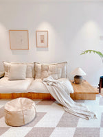 Carved Ceramic Table Lamp for Living Room | Handcrafted Luxury Lighting