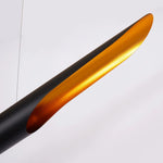 Modern Matte Black Gold Pendant Light Adjustable Luxury Hanging Lamp
