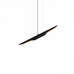 Modern Matte Black Gold Pendant Light Adjustable Luxury Hanging Lamp