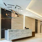Modern Matte Black Gold Pendant Light Adjustable Luxury Hanging Lamp