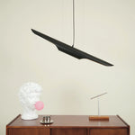 Modern Matte Black Gold Pendant Light Adjustable Luxury Hanging Lamp
