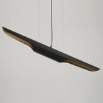 Modern Matte Black Gold Pendant Light Adjustable Luxury Hanging Lamp