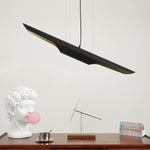Modern Matte Black Gold Pendant Light Adjustable Luxury Hanging Lamp
