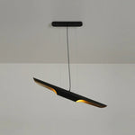 Modern Matte Black Gold Pendant Light Adjustable Luxury Hanging Lamp
