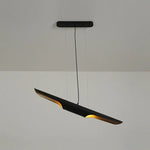 Modern Matte Black Gold Pendant Light Adjustable Luxury Hanging Lamp