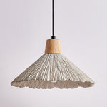 Concrete Pleated Pendant Lamp