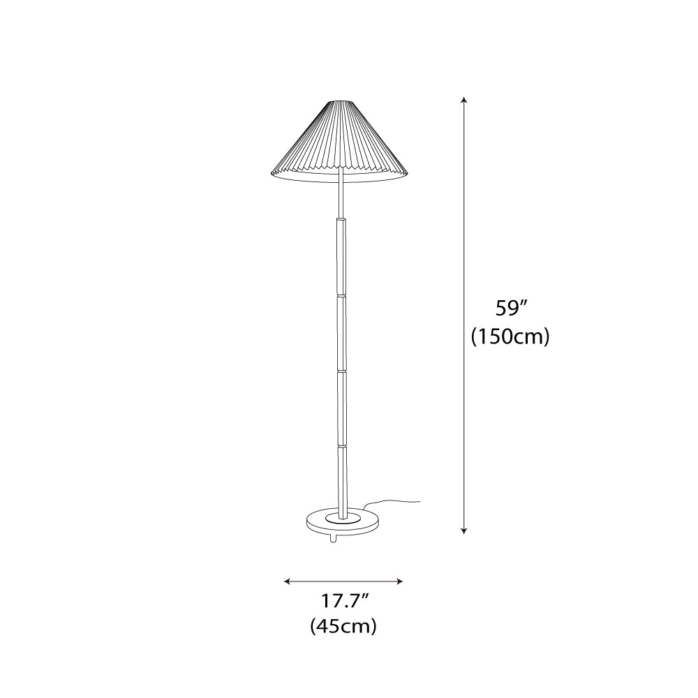 cone-pleated-floor-lamp