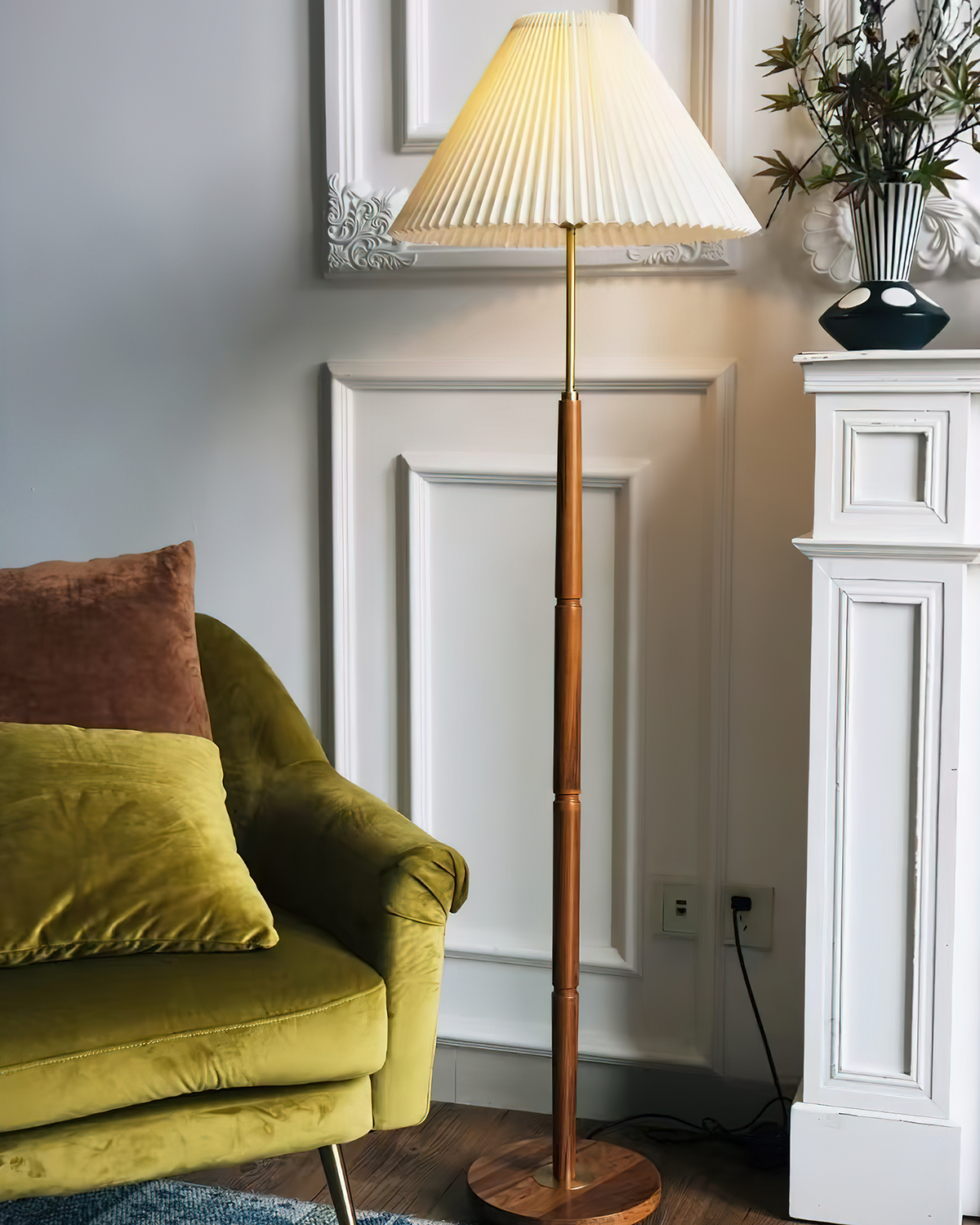 cone-pleated-floor-lamp