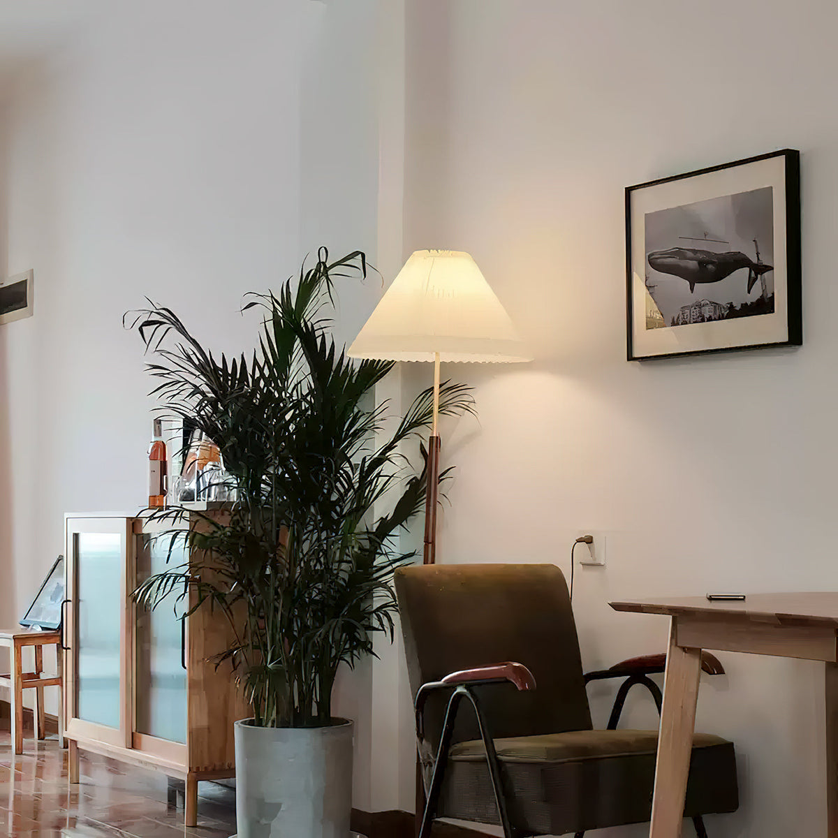 cone-pleated-floor-lamp