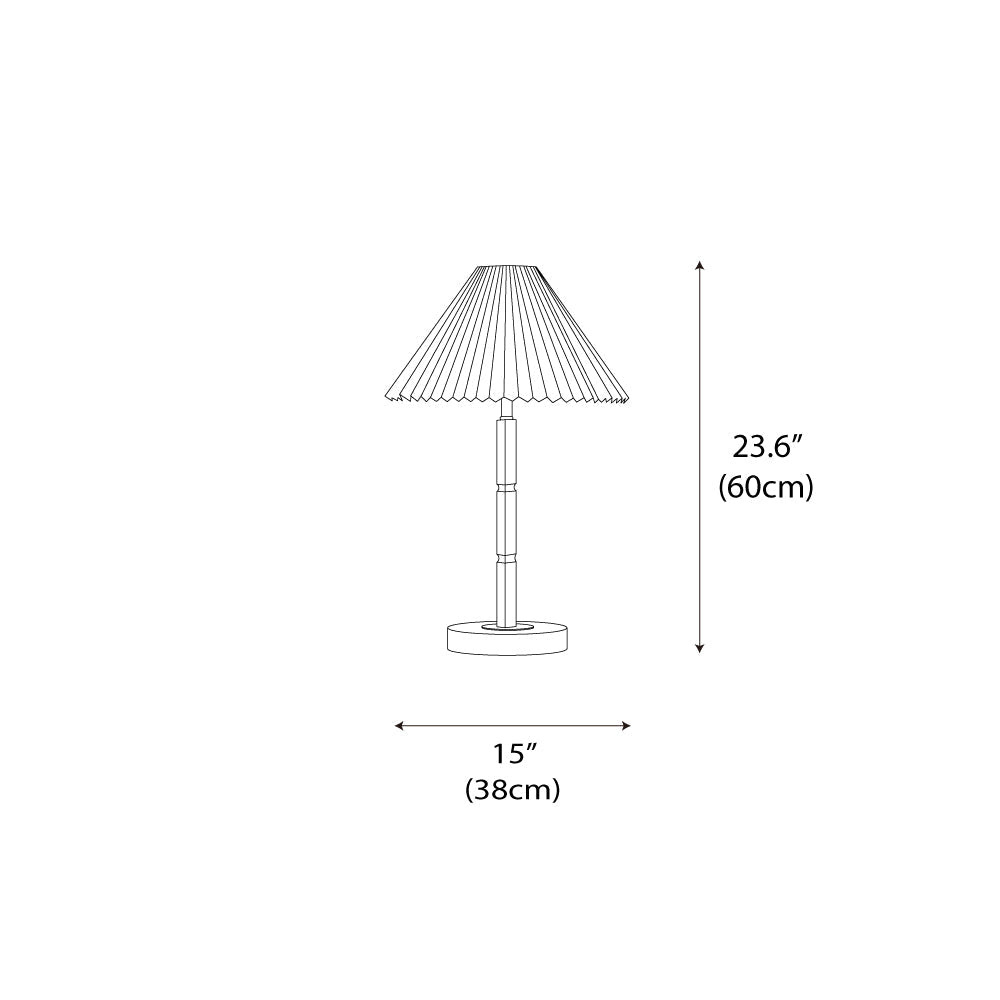cone-pleated-table-lamp