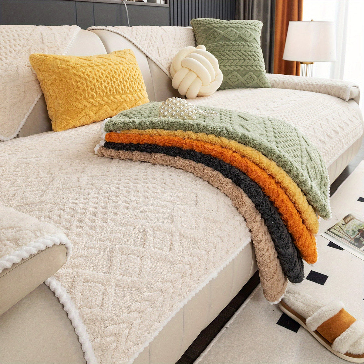 TheCarGoods Diamond Weave Cozy Sofa Cover